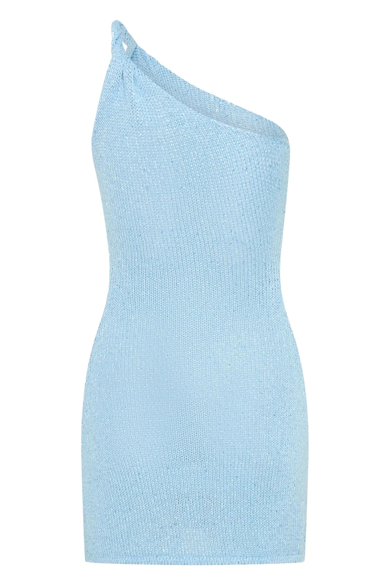 Robe Mini Tricotée Femme Une Épaule Col Halter Sexy Plage Soirée – Pareo Maillot Cover Up Chic Été | Mode Beachwear