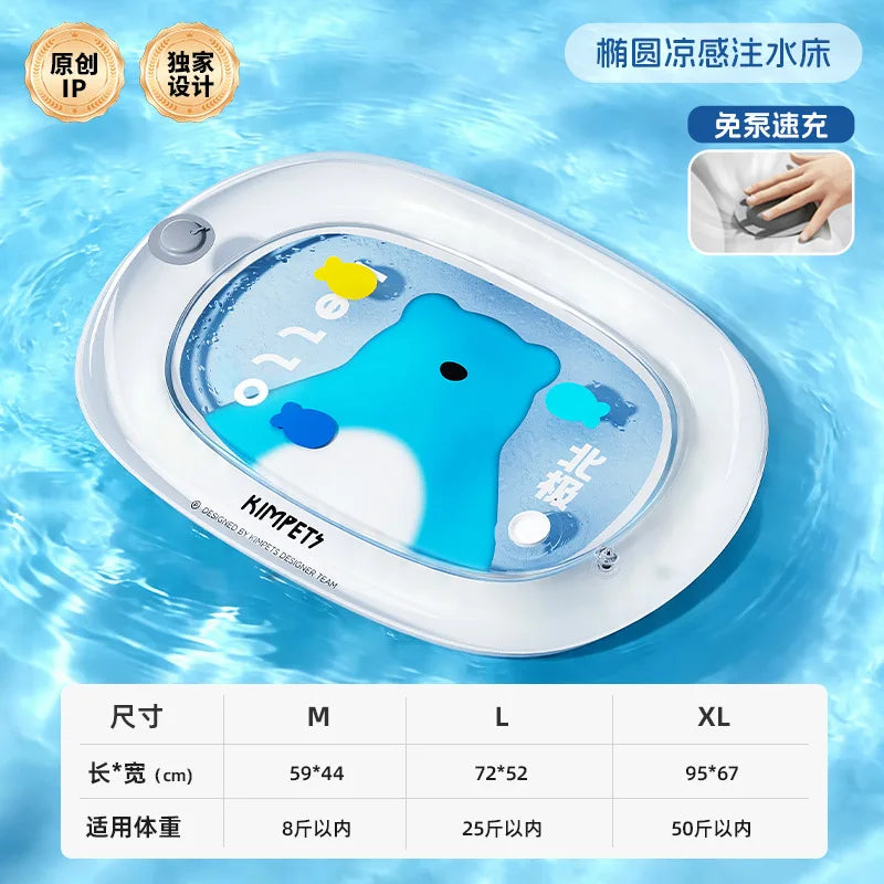 Tapis Rafraîchissant à Eau Chat & Chien – Lit Glacé Anti-Griffures Épais Grande Taille Été