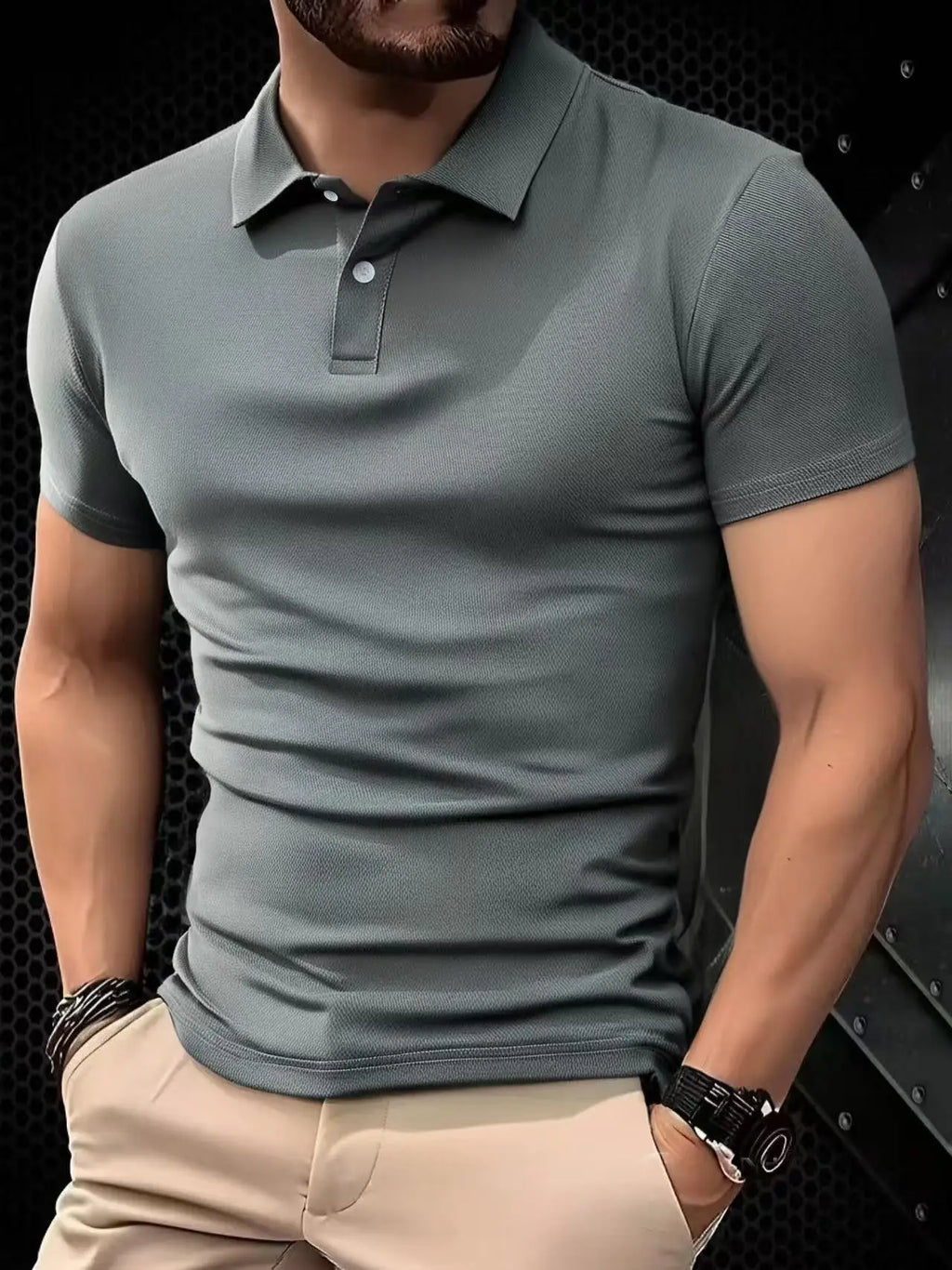 Polo Sport Homme Ultra-Léger Séchage Rapide – Couleur Unie & Anti-Transpiration | Fitness, Gym & Running | Respirant