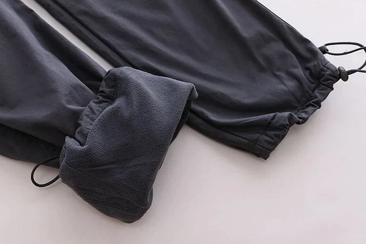 Herren Cargo Hose Winter Doppellagig Dickes Fleece Tarnung Taktisch Baumwolle Baggy Casual Warm | Cargo-Hose Tactical Premium Camouflage Fleece