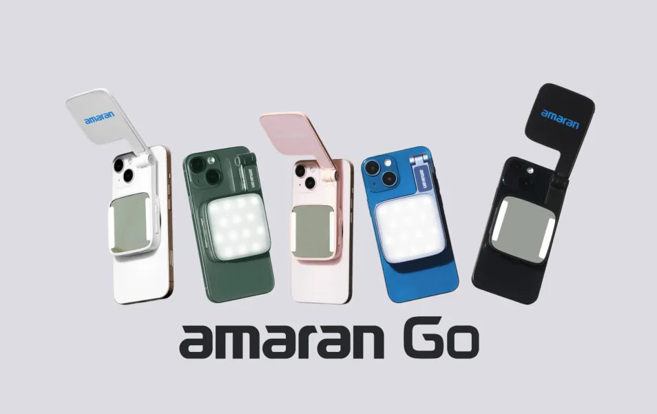Lampe Selfie Magnétique amaran Go – Rechargeable Portable avec Miroir | Maquillage, Vidéo & TikTok