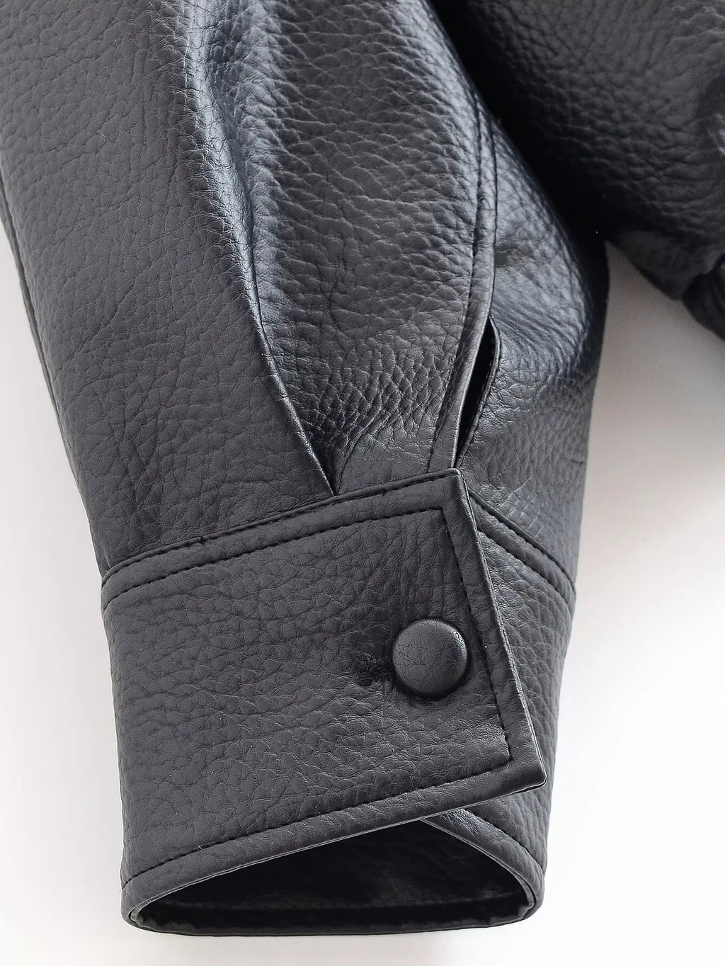 Veste Femme Asymétrique Noire Manches Longues Poches Zippée Ample – Style Mode High Street | Automne | HH