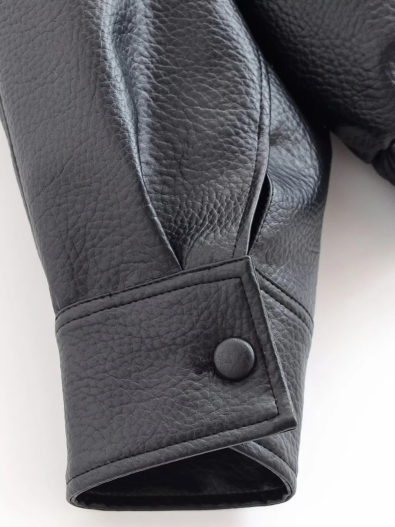 Veste Femme Asymétrique Noire Manches Longues Poches Zippée Ample – Style Mode High Street | Automne | HH