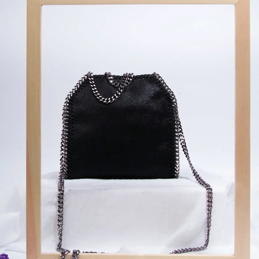Damen-Handtasche, gesteppt, Kette – Umhängetasche Designer Luxus Chic
