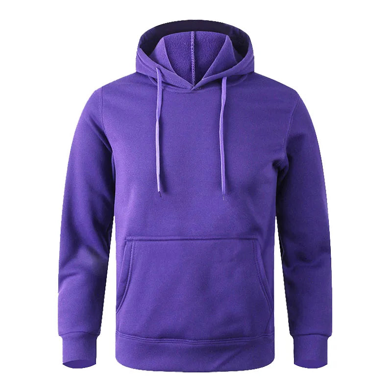 Hoodie Unisexe Homme Femme Polaire Minimaliste Noir Blanc Casual Sport Sweatshirt Capuche Confortable Intemporel | Hoodie Polaire Minimaliste Premium