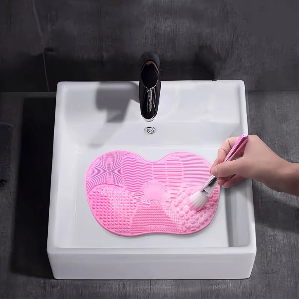 Pad Nettoyage Pinceaux Maquillage Silicone – Forme Pomme | Ventouses & Sans Forméhyde