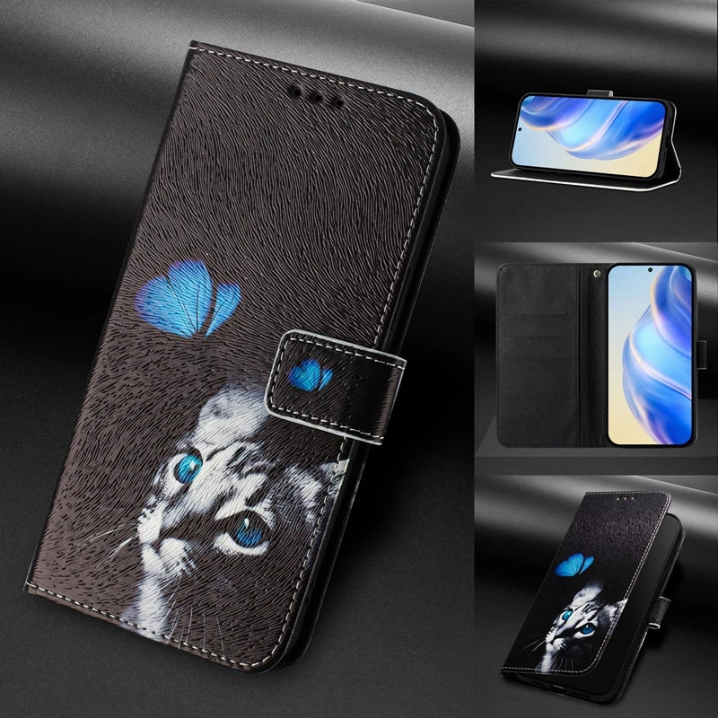 Coque Portefeuille OPPO A5 Pro 5G – Flip Case Cartoon Peint Fantaisie CPH2695