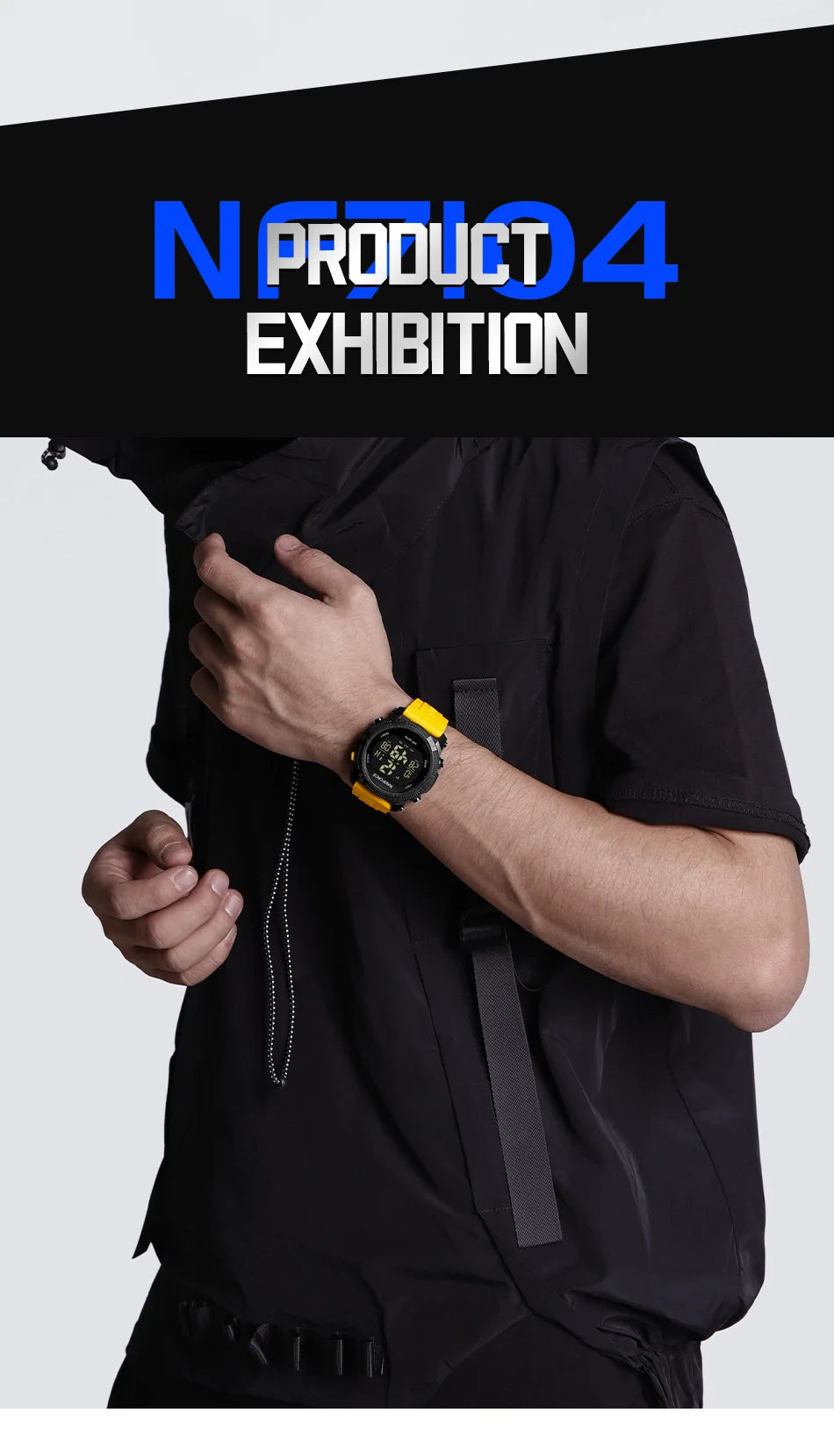 Montre Homme NAVIFORCE Sport Électronique Silicone 5ATM – Étanche Tendance Fashion