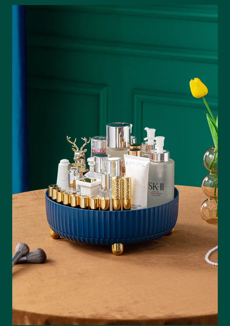 Organisateur 360° Rotatif Maquillage – Parfum Rouge à Lèvres Skincare Cosmétiques Cuisine