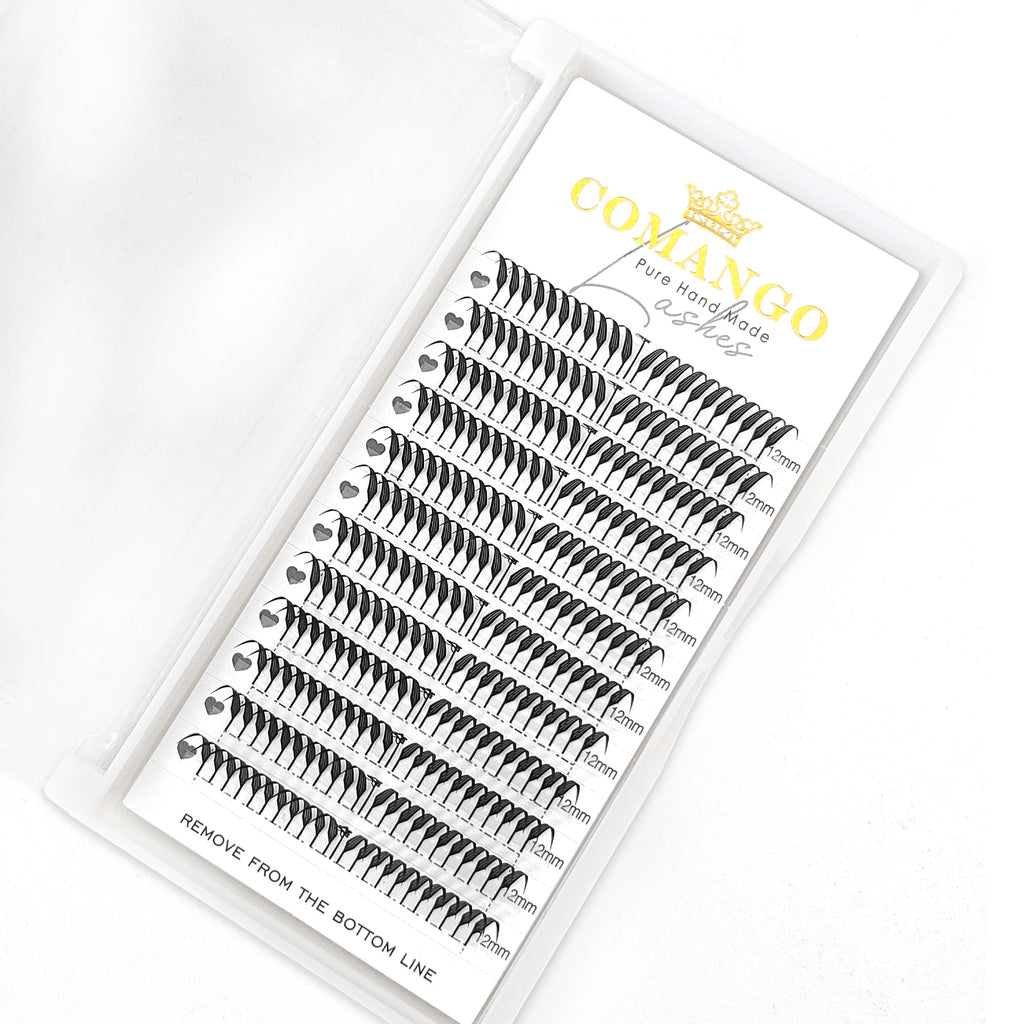 Extensions Cils CoMango Fox Anime Spire – Fans Pré-faits Volume Naturel | Fournisseur Maquillage