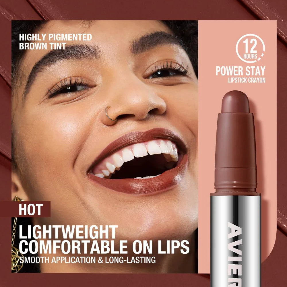 Rouge à Lèvres Mat Hydratant – Stylo Rotatif Facile à Appliquer | Waterproof Longue Tenue