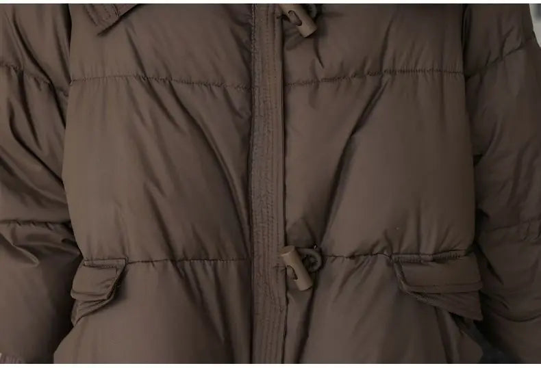 Doudoune Parka Femme Col Fourrure – Manteau Matelassé Chaud & Épais | Hiver 2025