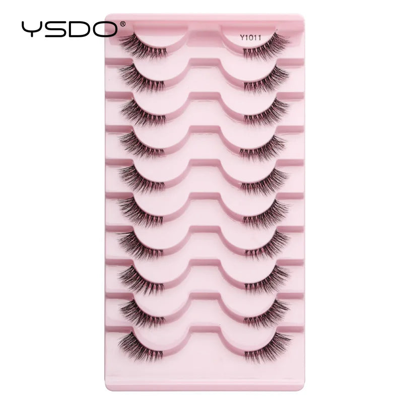 Faux Cils Mink 3D YSDO – Lot 3/5/10 Paires | Maquillage Dramatique Naturel