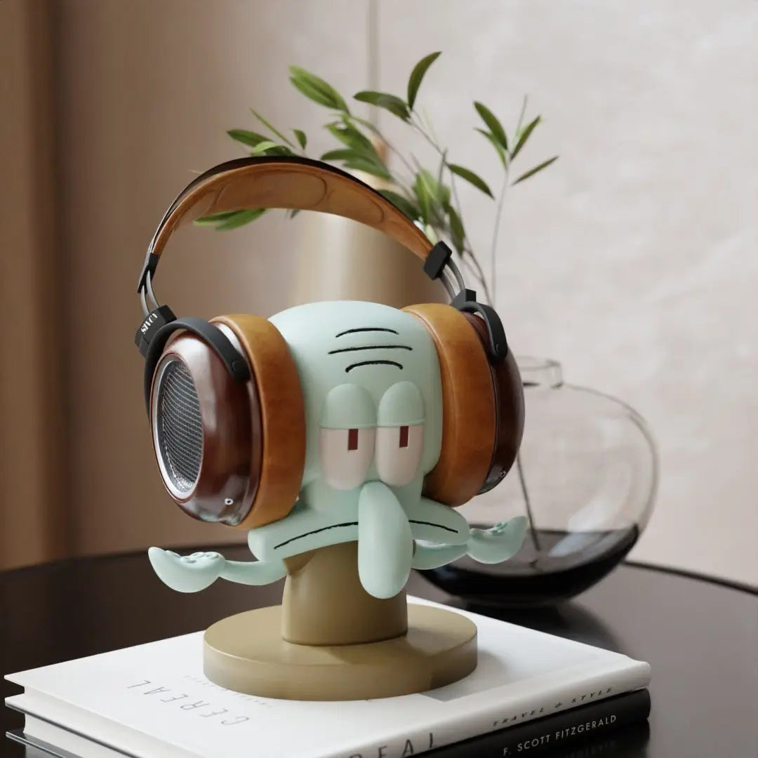 Support Casque SpongeBob Squidward – Organisateur Gaming Headset Décoration Bureau Original