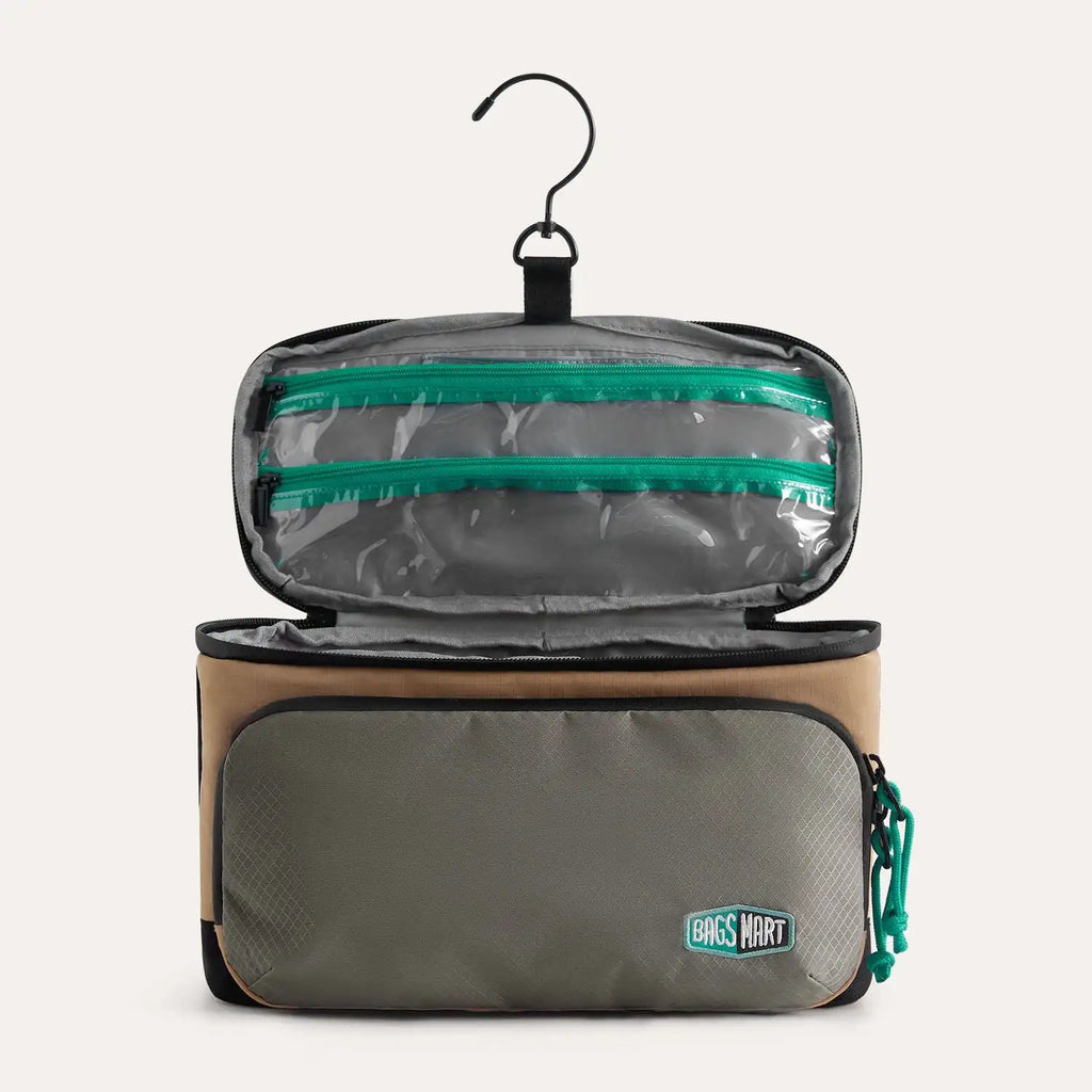 Trousse Maquillage Voyage BAGSMART Waterproof – Organisateur Toilette Crochet Salle de Bain | Grande Capacité Rangement Cosmétique