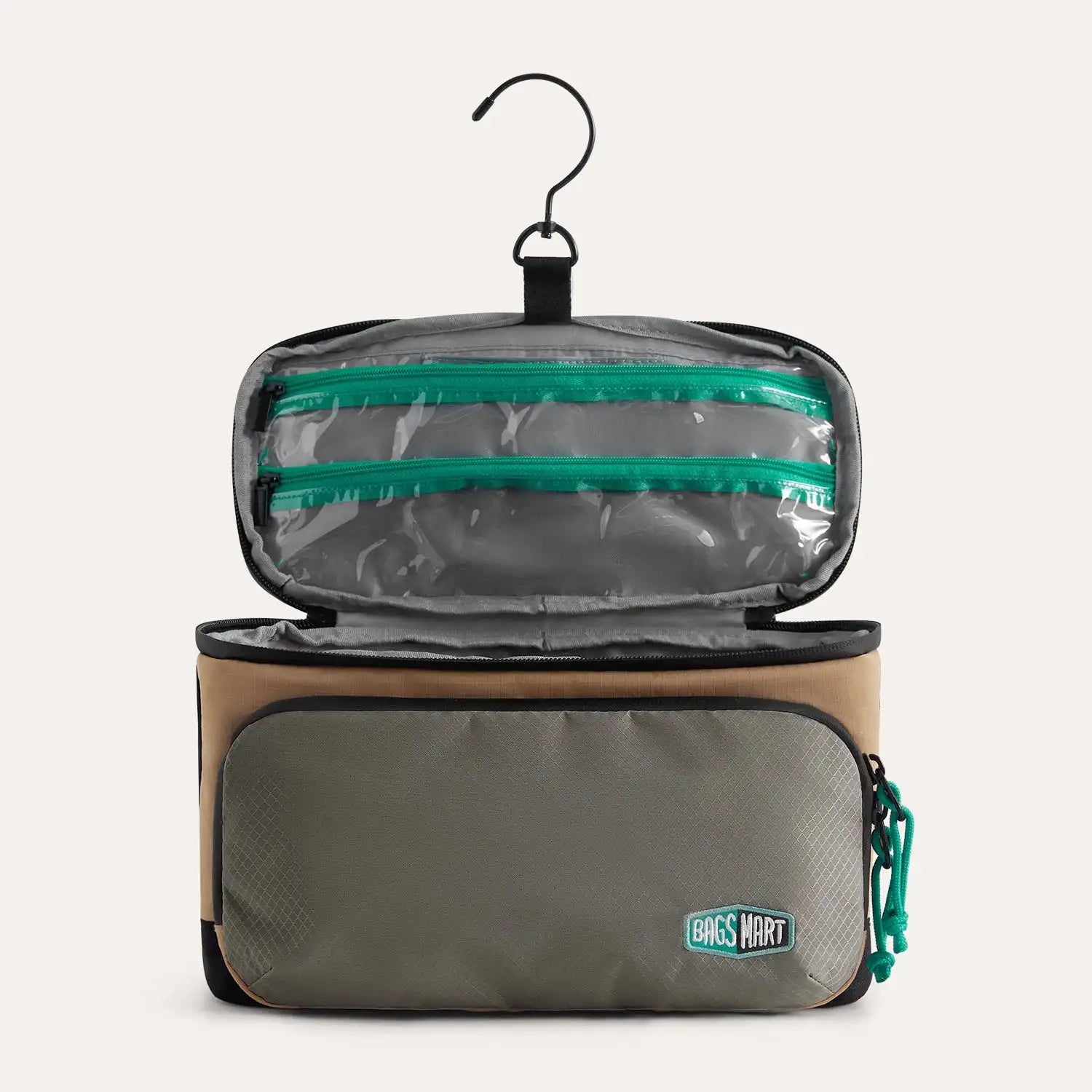 Trousse Maquillage Voyage BAGSMART Waterproof – Organisateur Toilette Crochet Salle de Bain | Grande Capacité Rangement Cosmétique