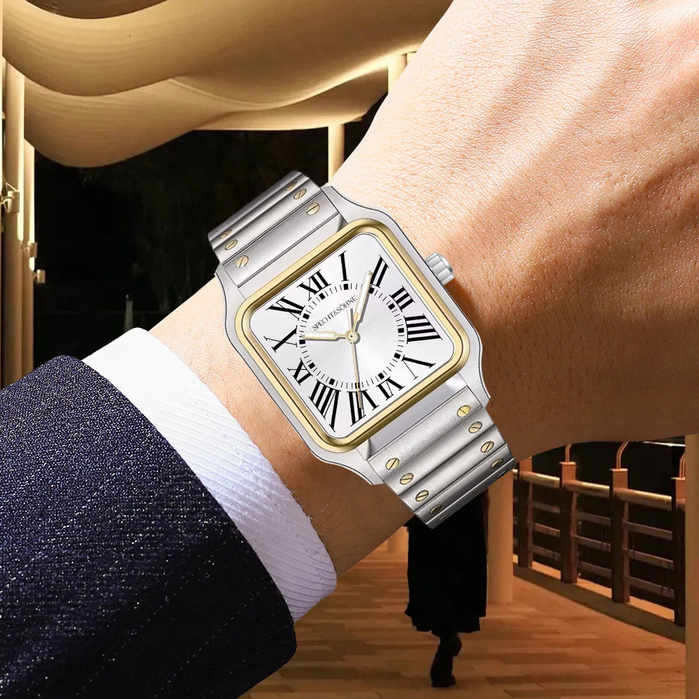 Montre Unisexe Specht & Söhne Luxe 34mm Quartz – Ultra-Fine Saphir Acier Étanche 50M
