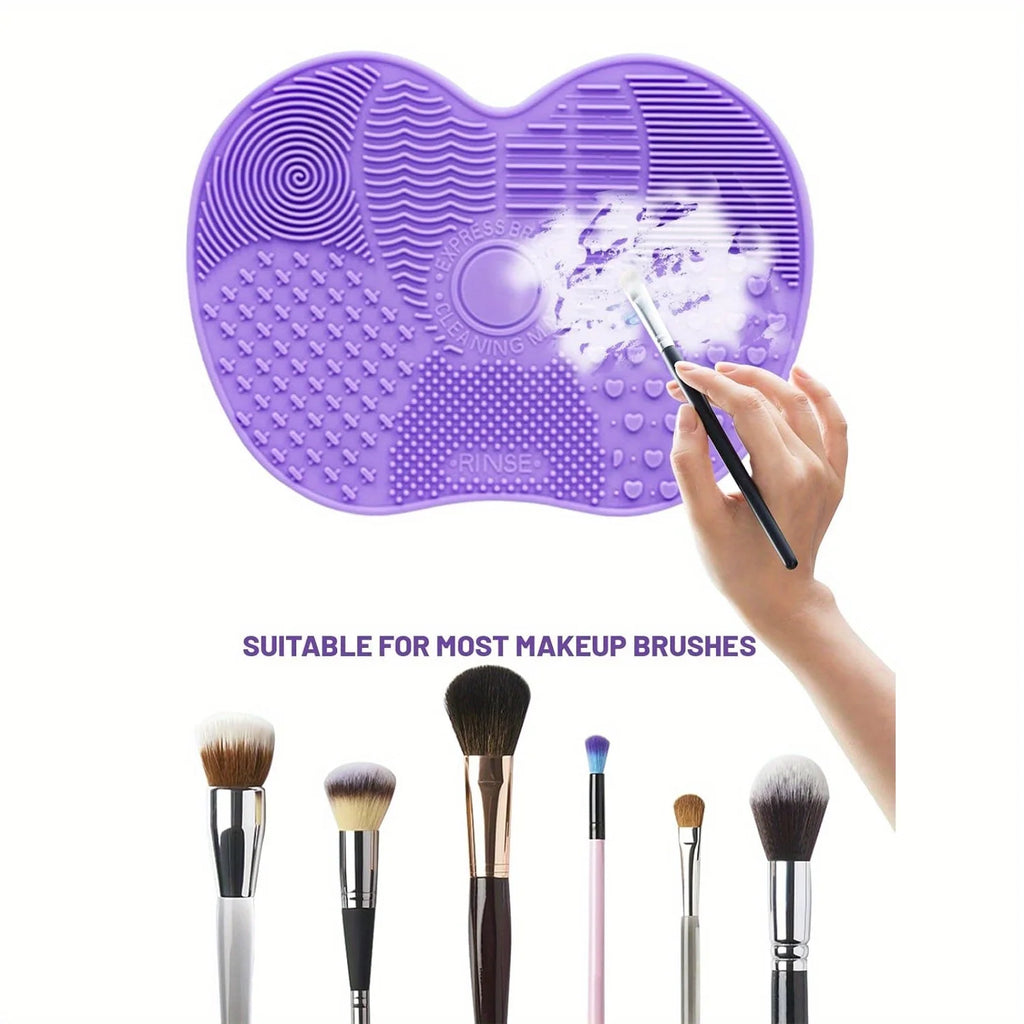 Pad Nettoyage Pinceaux Maquillage Silicone – Forme Pomme | Ventouses & Sans Forméhyde