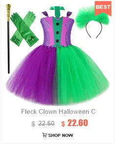Déguisement Fée des Forêts Fille – Robe Elfe Princesse Feuilles d'Automne avec Ailes Halloween Noël