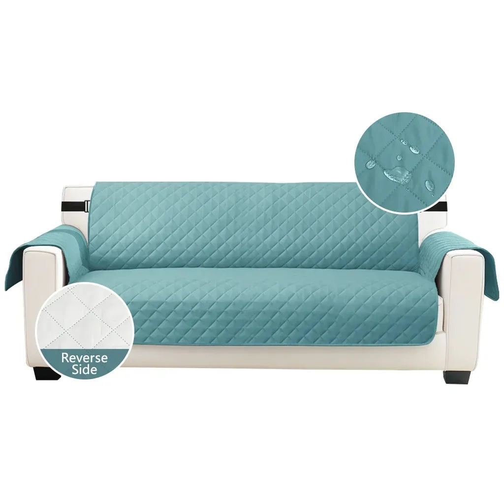 Housse Canapé Matelassée Imperméable Antidérapant Sangles Élastiques – Protège Canapé Lavable Enfants & Animaux | Déco Maison