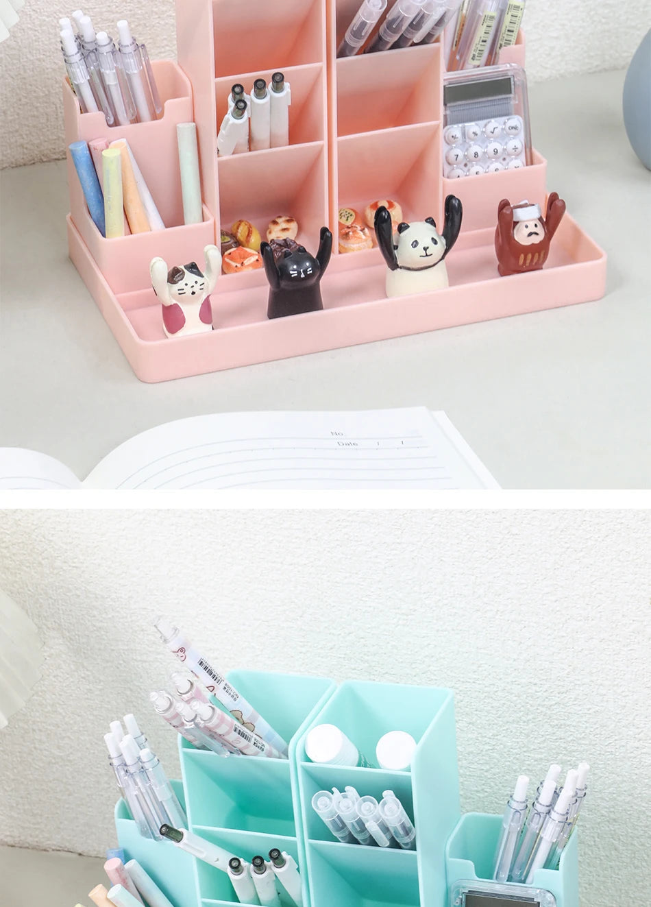 Porte-Stylos Bureau Organisateur Desktop – Support Crayons Papeterie École Accessoires