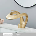 Black Brass New-Style Basin Faucet Bathroom Mixer Tap Hot Cold Water Deck Mounted Gold Luxury Sink Faucet
