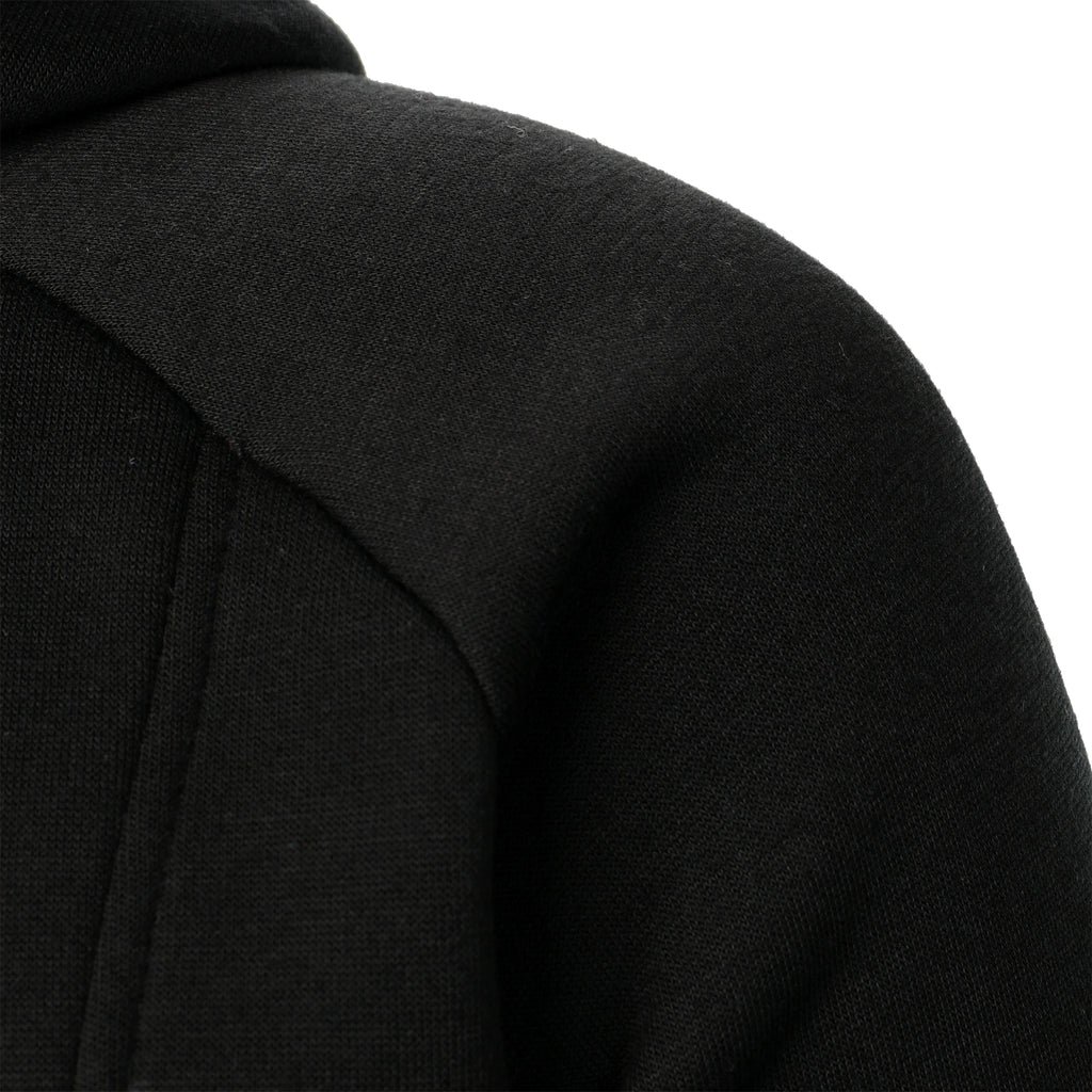 Hoodie Homme Couleur Unie Zip Latéral – Sweat à Capuche Manches Longues Automne Hiver | Mode Homme Premium