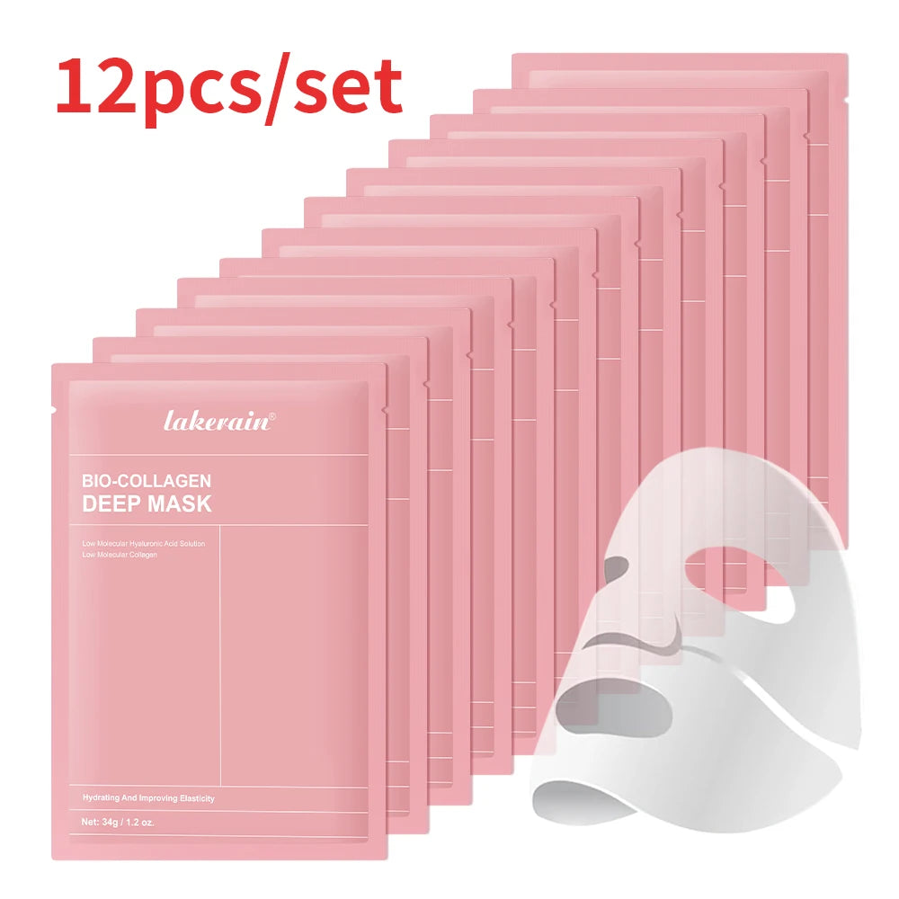 Masque Visage Bio-Collagène Nuit – Hydratation Profonde, Rétrécissement des Pores & Éclat | Soin Overnight Repulpant
