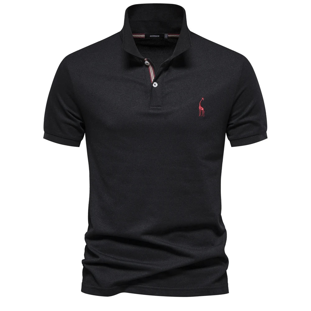 Polo Homme Coton Manches Courtes Couleur Unie Haute Qualité – Casual Élégant Été | Mode Homme Premium