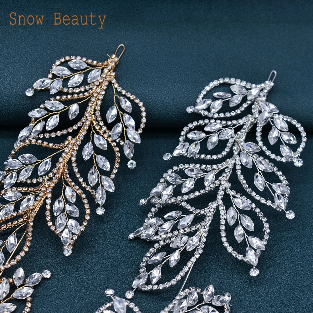 Diadème Cristal Mariée Luxe – Couronne Strass Rhinestone | Tiare Nuptiale Mariage, Soirée & Concours | Bijou de Tête Femme Premium