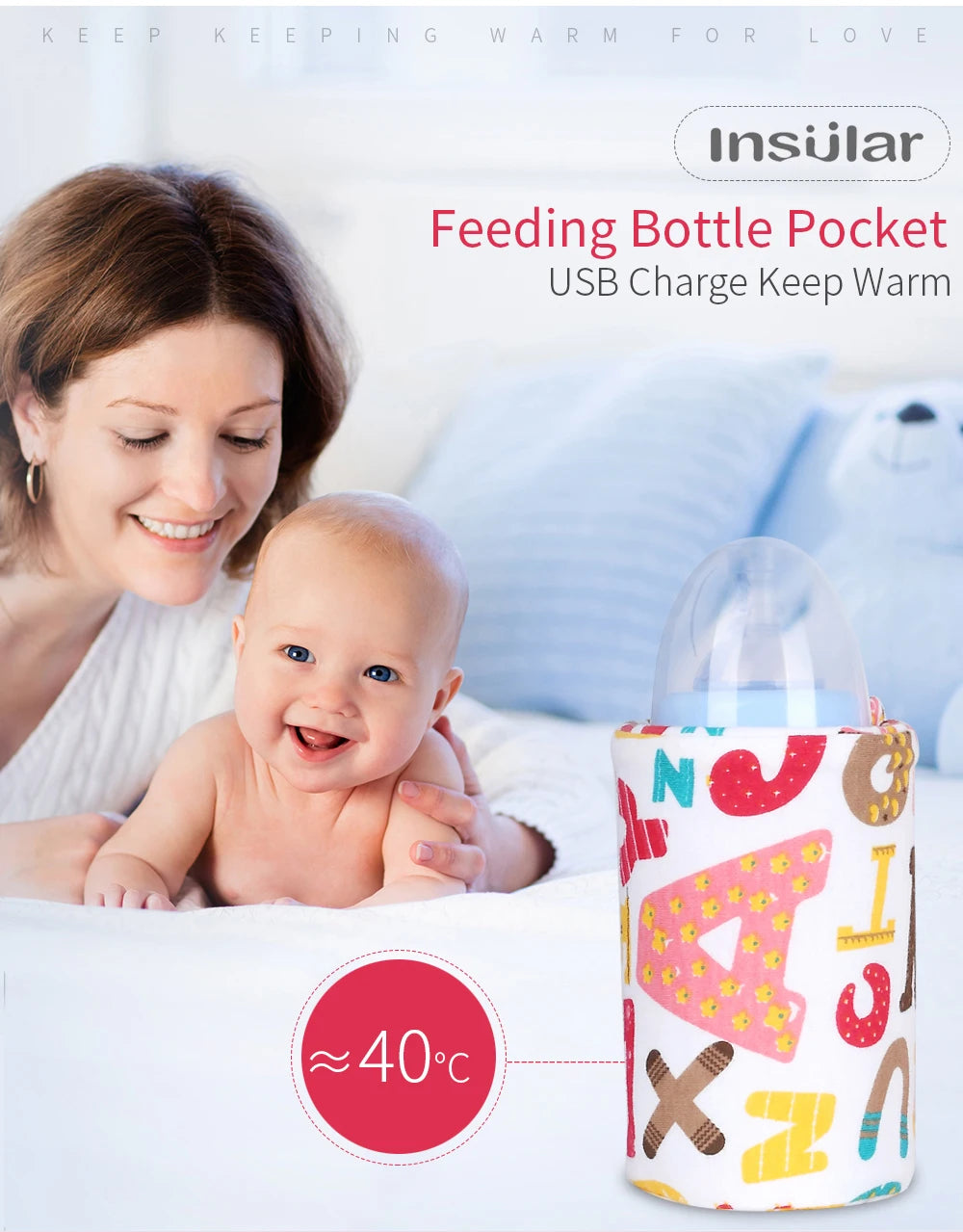 Chauffe-Biberon USB Portable – Sac Isotherme de Voyage pour Bébé