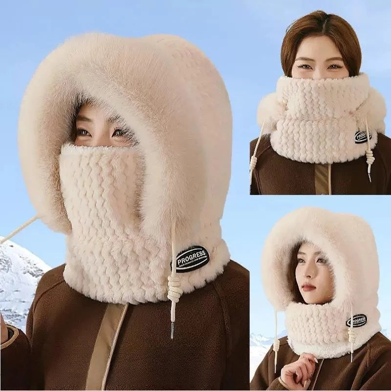 Bonnet Russe Polaire avec Cagoule – Protection Thermique Coupe-Vent | Ski, Vélo & Grand Froid