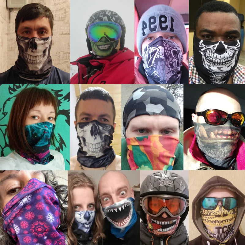 Tour de Cou Cagoule Multifonction – Bandana Sans Couture Coupe-Vent | Vélo, Ski, Moto, Randonnée & Snowboard