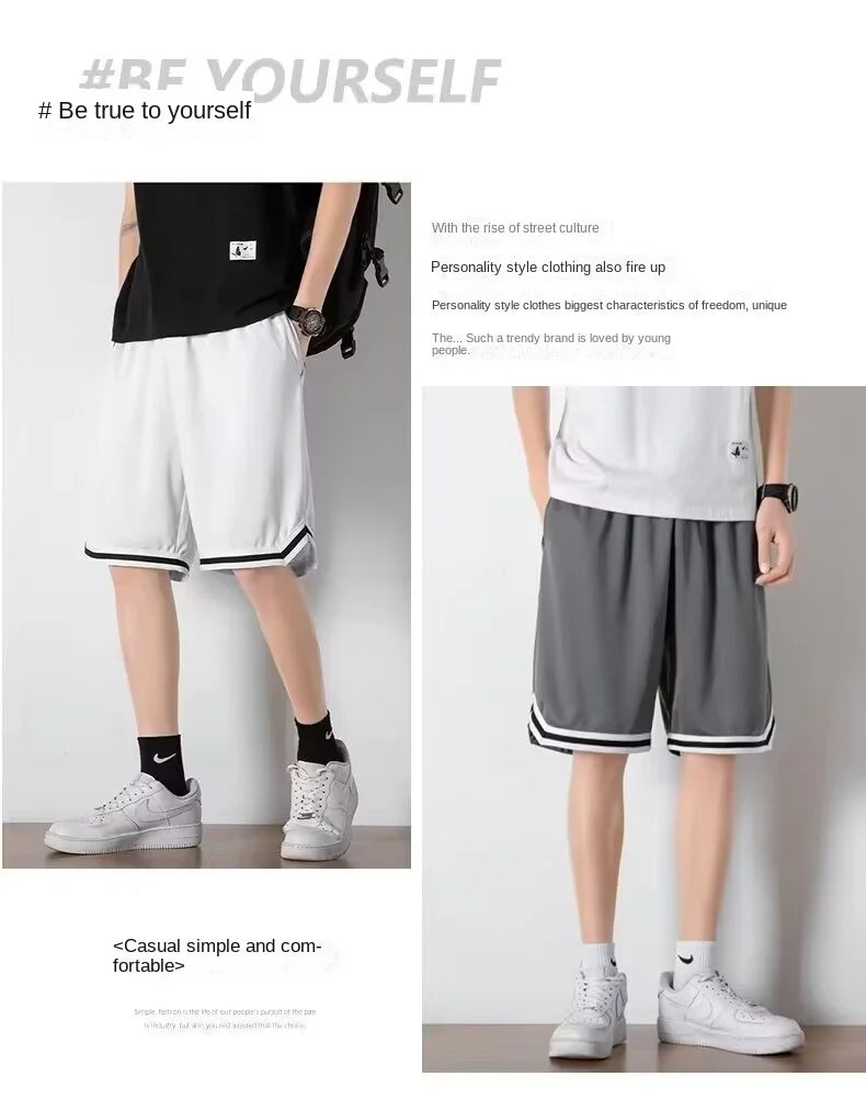 Short Homme Basketball Sport Été Casual Loose Respirant – Style Américain 5 Poches Entraînement | Mode Homme Sport