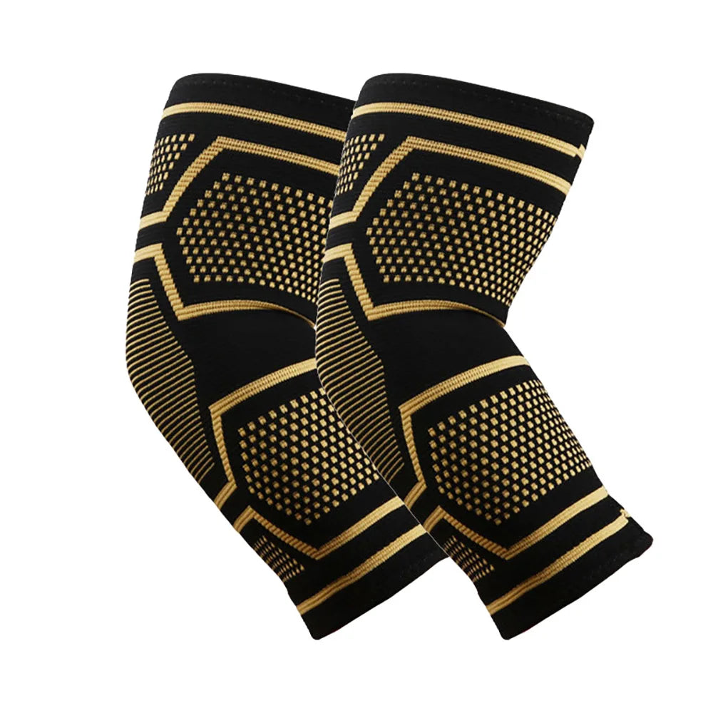 1pcs Fitness Copper Elbow Brace Compression Support Sleeve for Tendonitis Tennis Elbow Relief Reduce Joint Pain For Women Men
