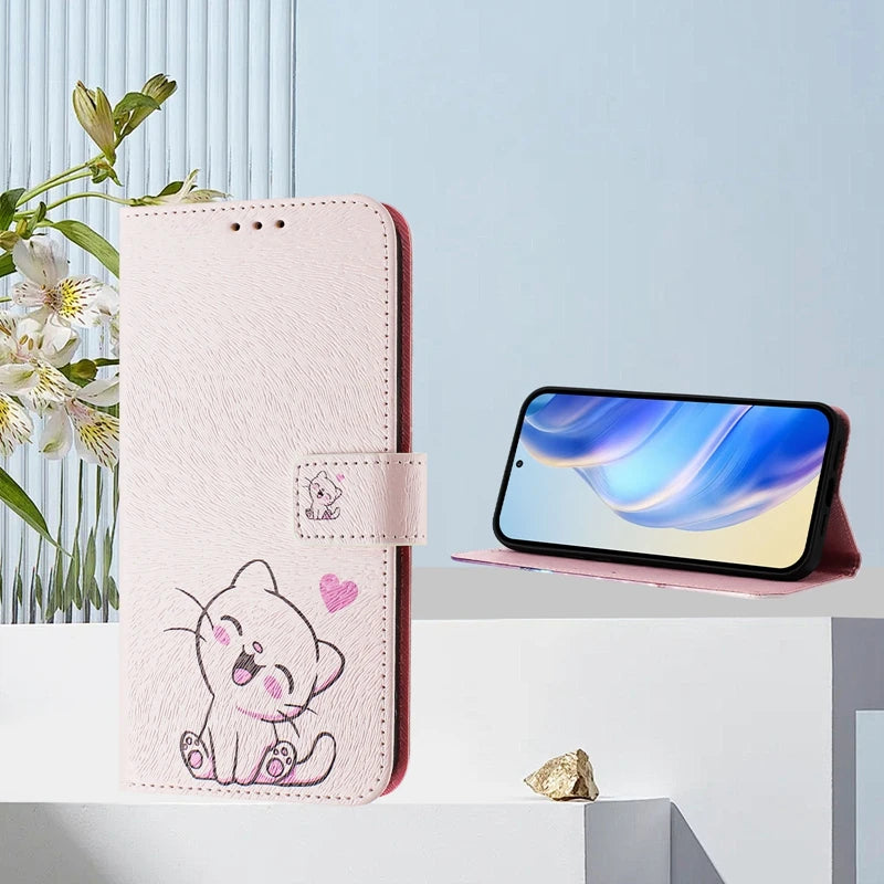 Coque Portefeuille OPPO A5 Pro 5G – Flip Case Cartoon Peint Fantaisie CPH2695