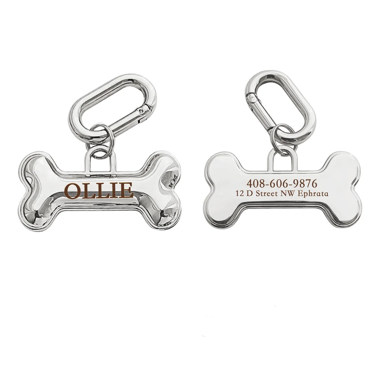 Plaque ID Personnalisée Chien & Chat Memopaw Cuivre Gravure Gratuite Anti-Perte – Médaillon Nom Collier | Accessoires Animaux