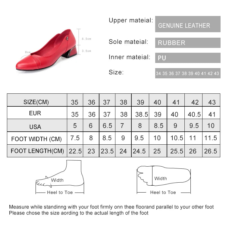 AIYUQI Chaussures Dress Cuir Véritable Rouge Femme 2024 – Bout Peu Profond Bureau Fashion