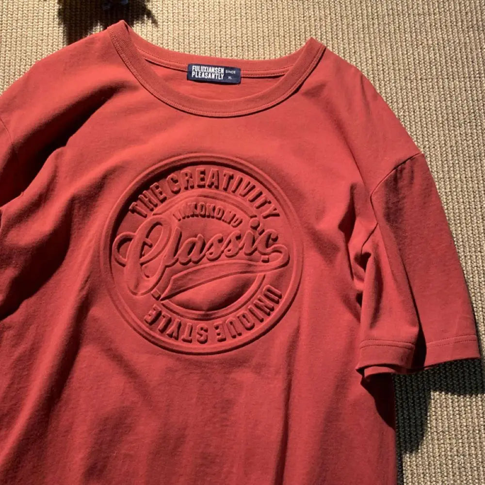 Unisex-T-Shirt Vintage 3D-Druck Stahlsiegel Paar Loose Kurzarm Casual Bequem Trendig Authentisch – Premium Vintage T-Shirt 3D-Druck Stahlsiegel Paar Loose | Unisex Vintage Paar Premium Mode