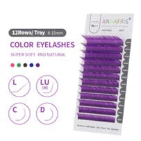 Extensions Cils Individuels ANNAFRIS Korean PBT 8-25mm – Matte Naturel Faux Vison | Fournitures Lashes Professionnel