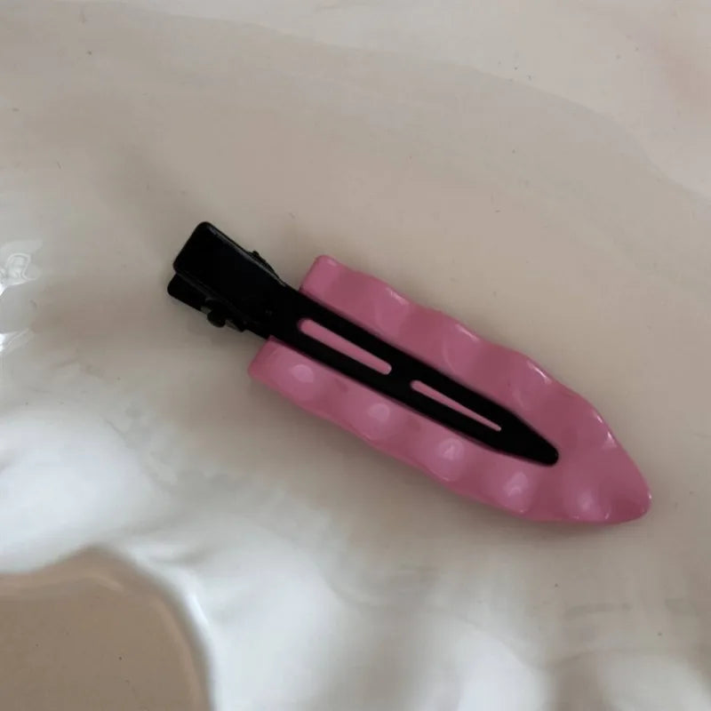 Pince Cheveux Macaron Coréenne – Vague Métallique Sans Couture | Accessoire Frange & Headgear