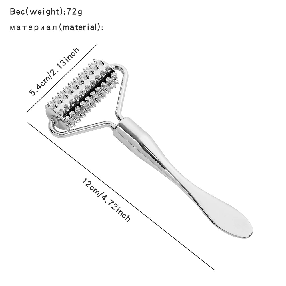 Stick Masseur Visage & Yeux 2-en-1 – Applicateur Crème Anti-Rides & Cernes | Lifting Facial | Spatule & Mini Cuillère Skincare