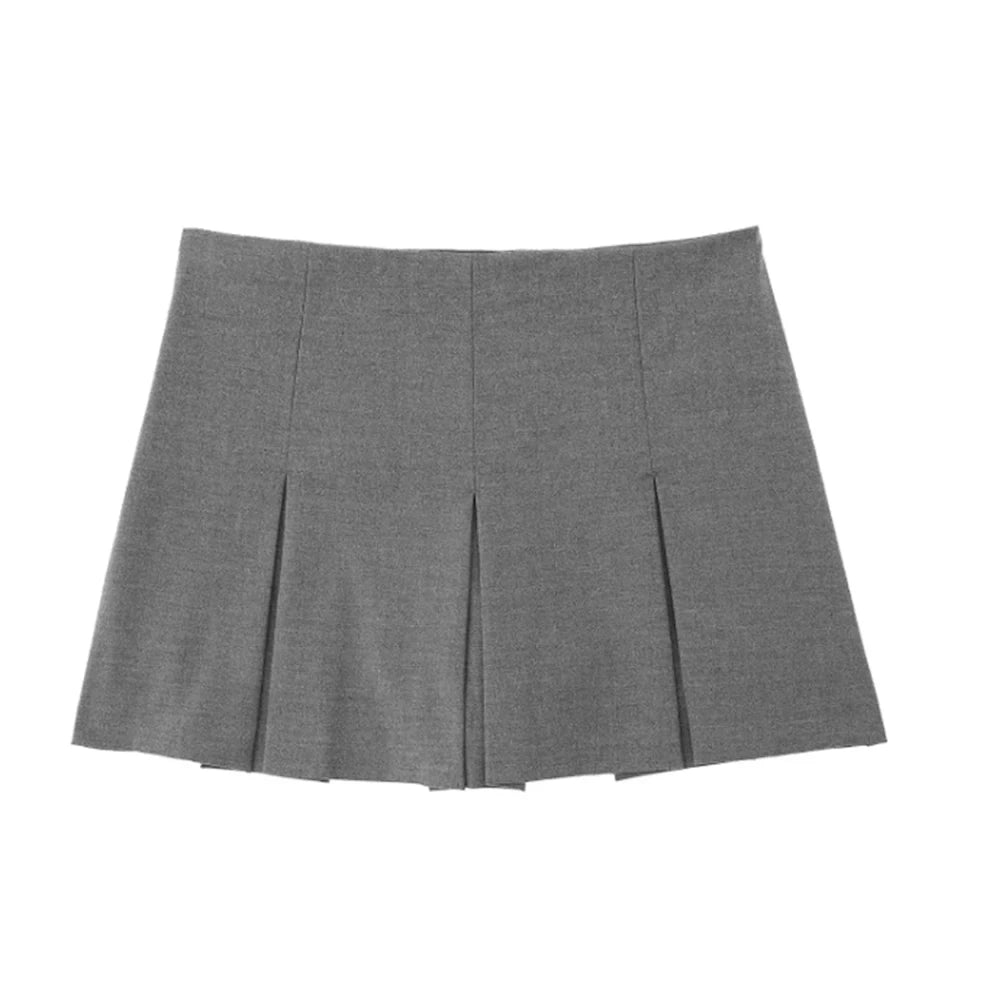 Skort Plissé Taille Haute Mini Femme - Short Jupe Casual Été & Vacances | MUJER 2025