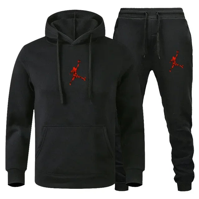 Herren Jogginganzug 2-teilig Langarm Sweatshirt + Freizeithose Fitness Sport Herbst Winter Fashion Bequem Trendig Zeitlos – Premium Jogginganzug 2-teilig Sport Casual Herbst Winter | Herrenmode Sportswear Premium