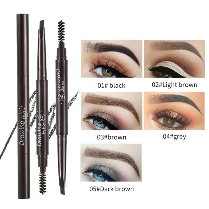 Crayon Sourcils Double Embout – Ultra-Fin Waterproof Longue Tenue | Maquillage Professionnel