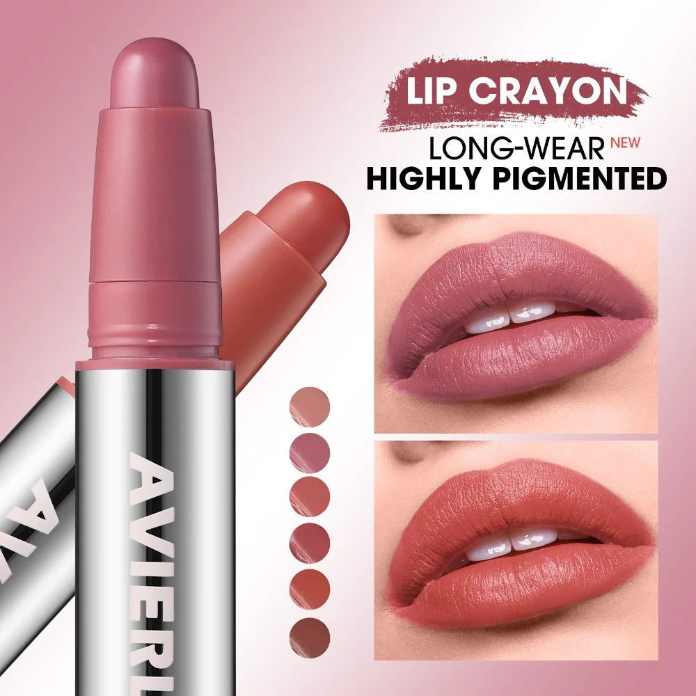 Rouge à Lèvres Mat Hydratant – Stylo Rotatif Facile à Appliquer | Waterproof Longue Tenue