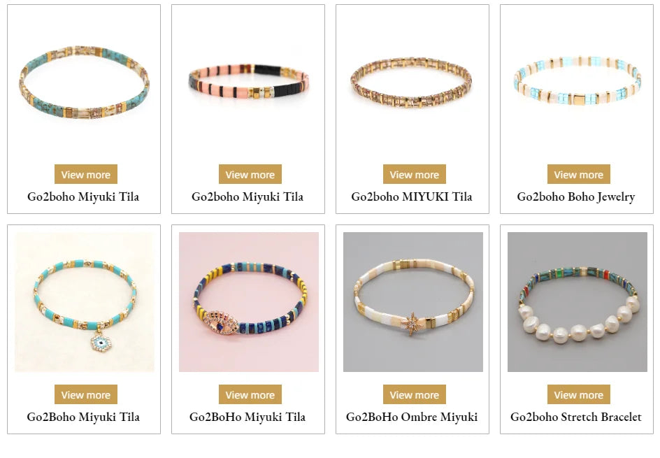 Go2boho Bracelet Miyuki Tila Perles Japonaises – Bijou Tendance Unisexe, Cadeau Classique & Original | Homme & Femme
