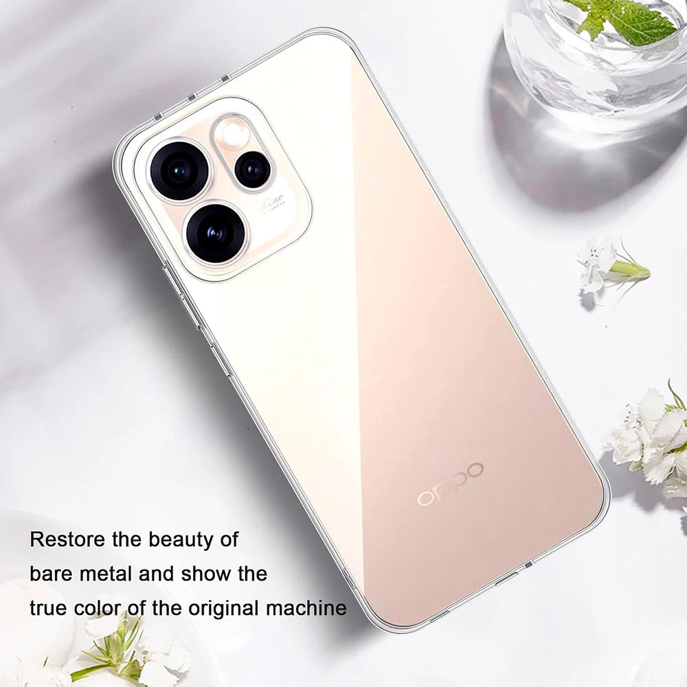 Ultradünne transparente Silikonhülle - OPPO Reno 11 12 13 14 15 Pro Max