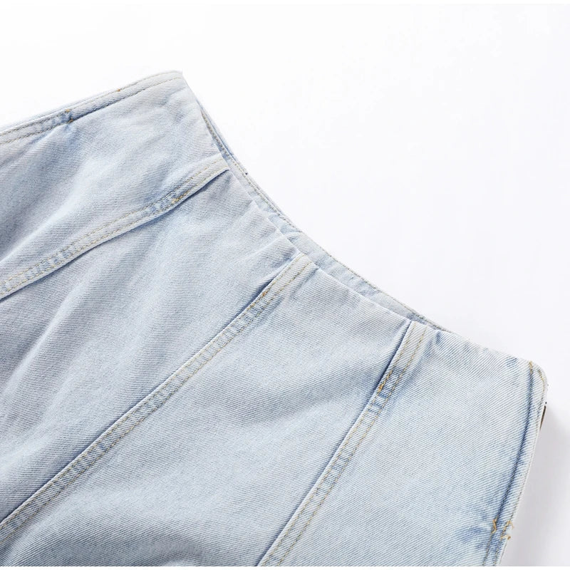 Jean Large Femme Y2K Oversize Taille Haute Baggy Jambe Large Denim – Pantalon Streetwear Chic Tendance | Mode 2025