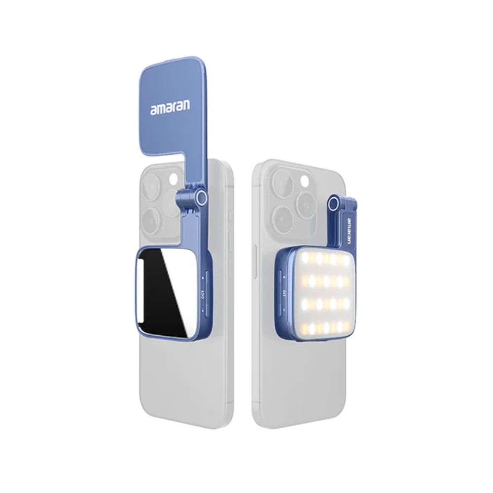 Lampe Selfie Magnétique amaran Go – Rechargeable Portable avec Miroir | Maquillage, Vidéo & TikTok